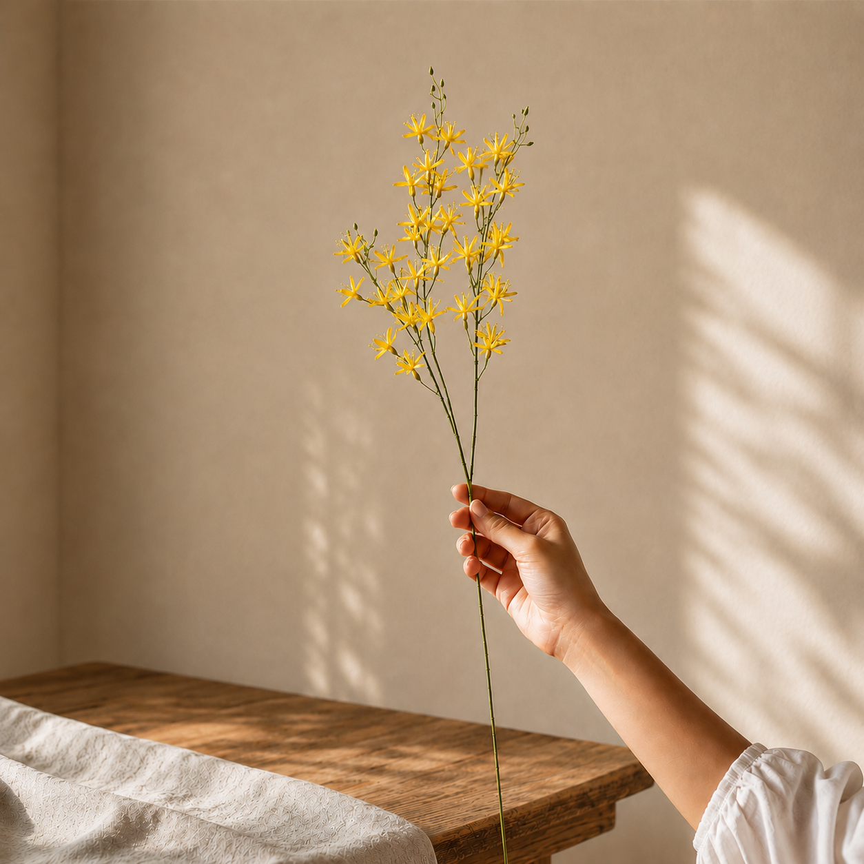 Artificial Flower Jasmine Stem Yellow