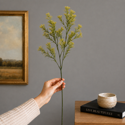 Artificial Flower Asparagus Stem Beige
