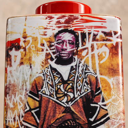 Safari Art Ceramic Decorative Ginger Jar