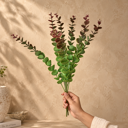 Artificial Dual-Tone Eucalyptus Leaf Bunch