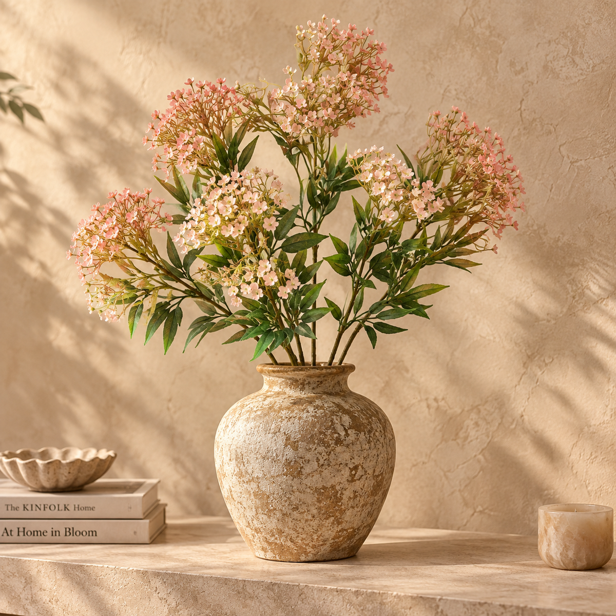 Artificial Soft Pink Flower Stem