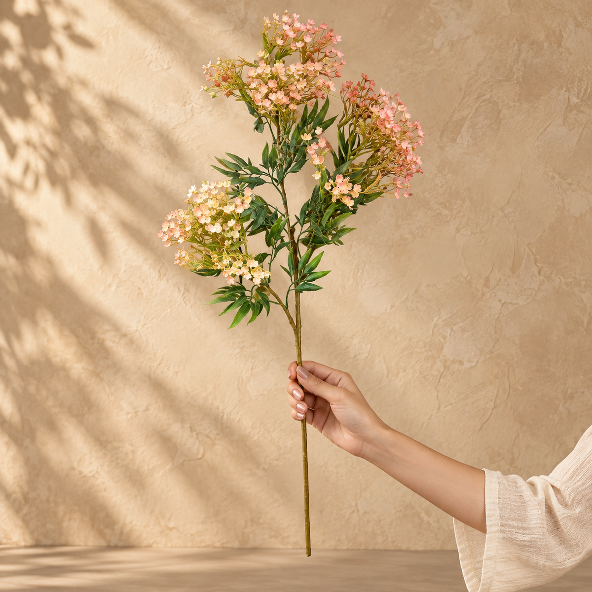 Artificial Soft Pink Flower Stem
