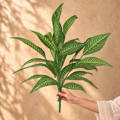 Artificial Green And Yellow Plant Stock