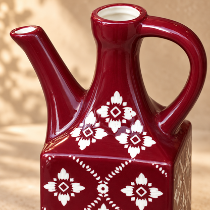Handpainted Ceramic Decorative Pitcher