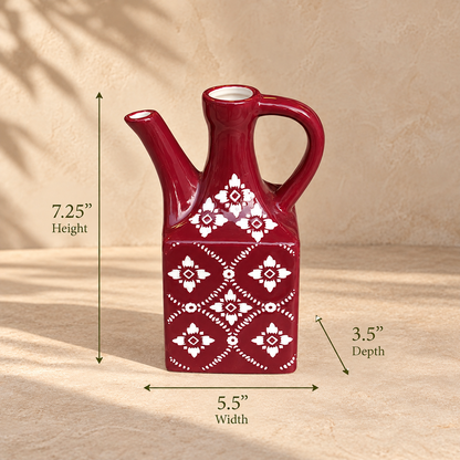 Handpainted Ceramic Decorative Pitcher