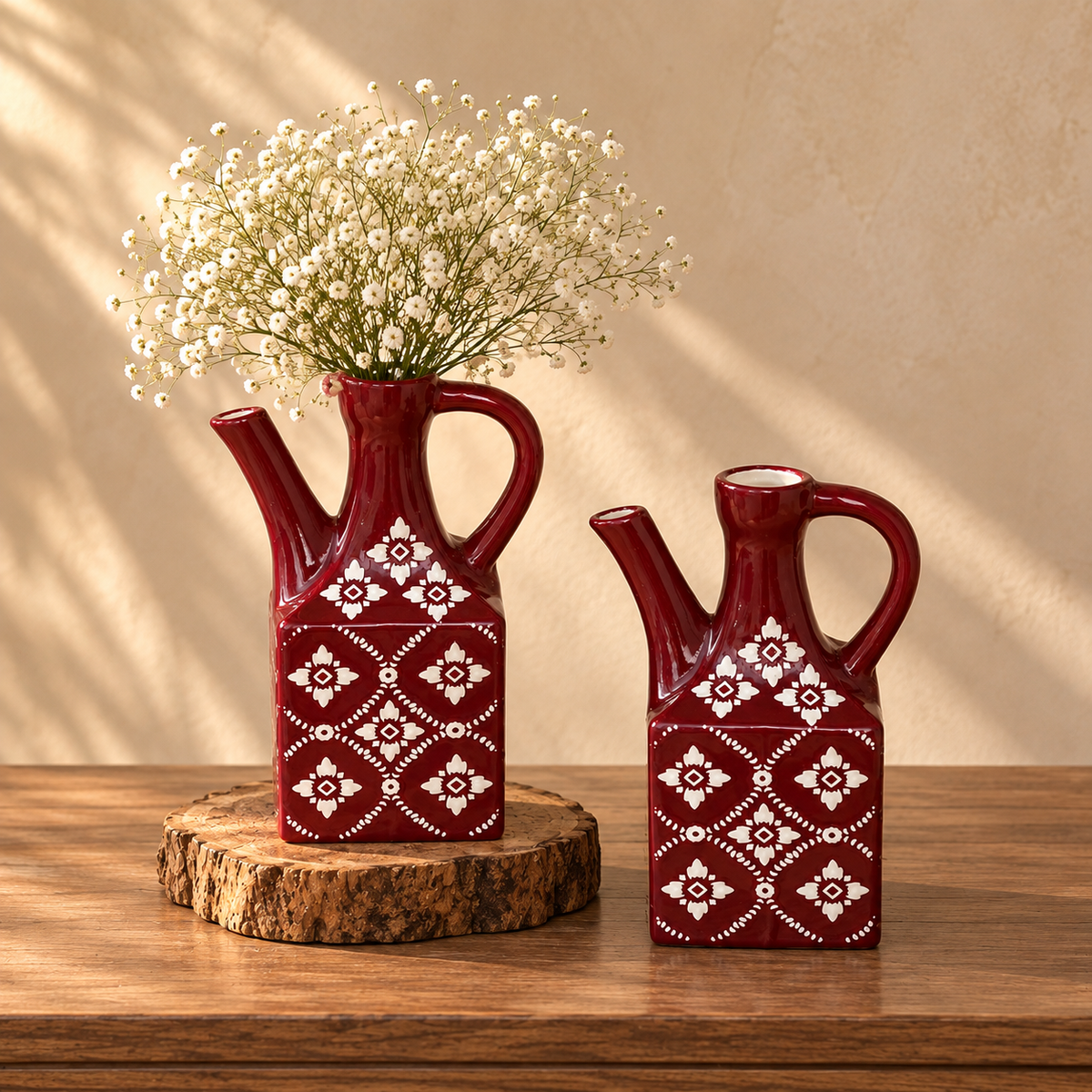 Handpainted Ceramic Decorative Pitcher
