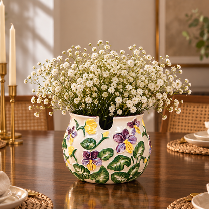 Decorative Hand-Painted Ceramic Bowl