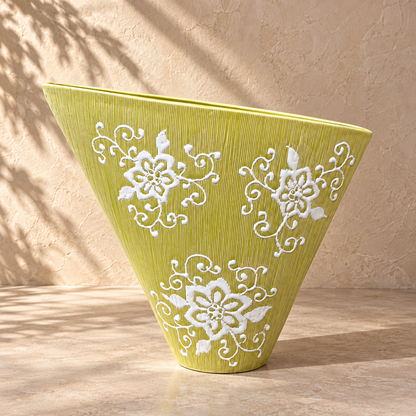 Lime Green Ceramic Vase