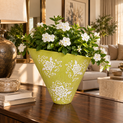 Lime Green Ceramic Vase