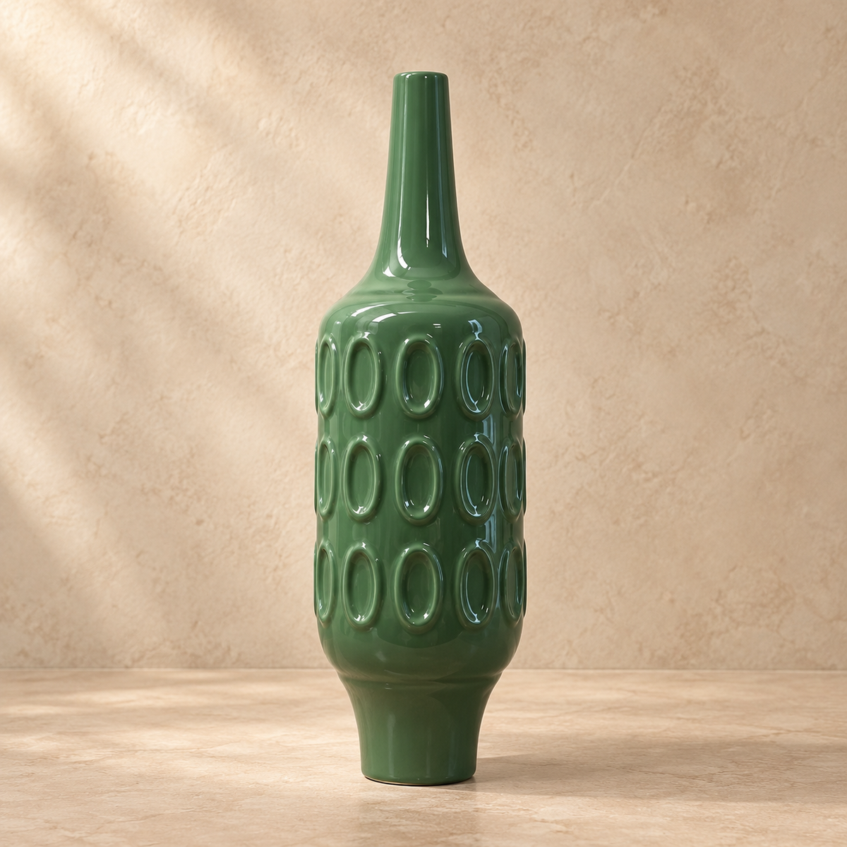 Sage Green Bottle Ceramic Vase