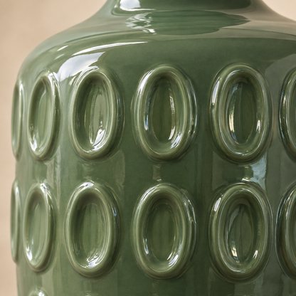 Sage Green Bottle Ceramic Vase