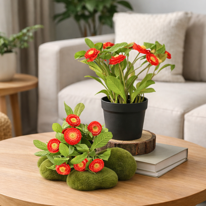 Artificial Daisy Pot
