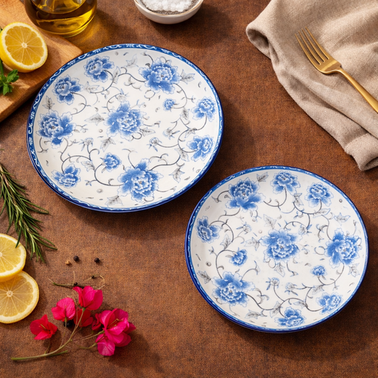 Floral Ceramic Round Platter