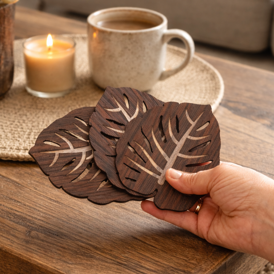 Leaf Coaster - Set of 6