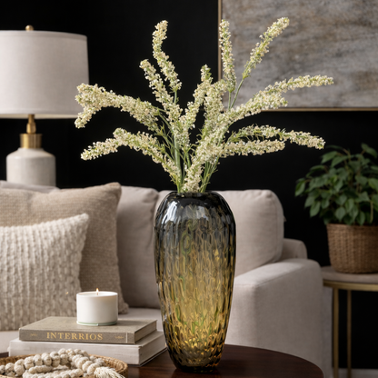 Artificial Amaranthus Stem - White