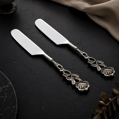 Antique Rose Table Knife - Set Of 2
