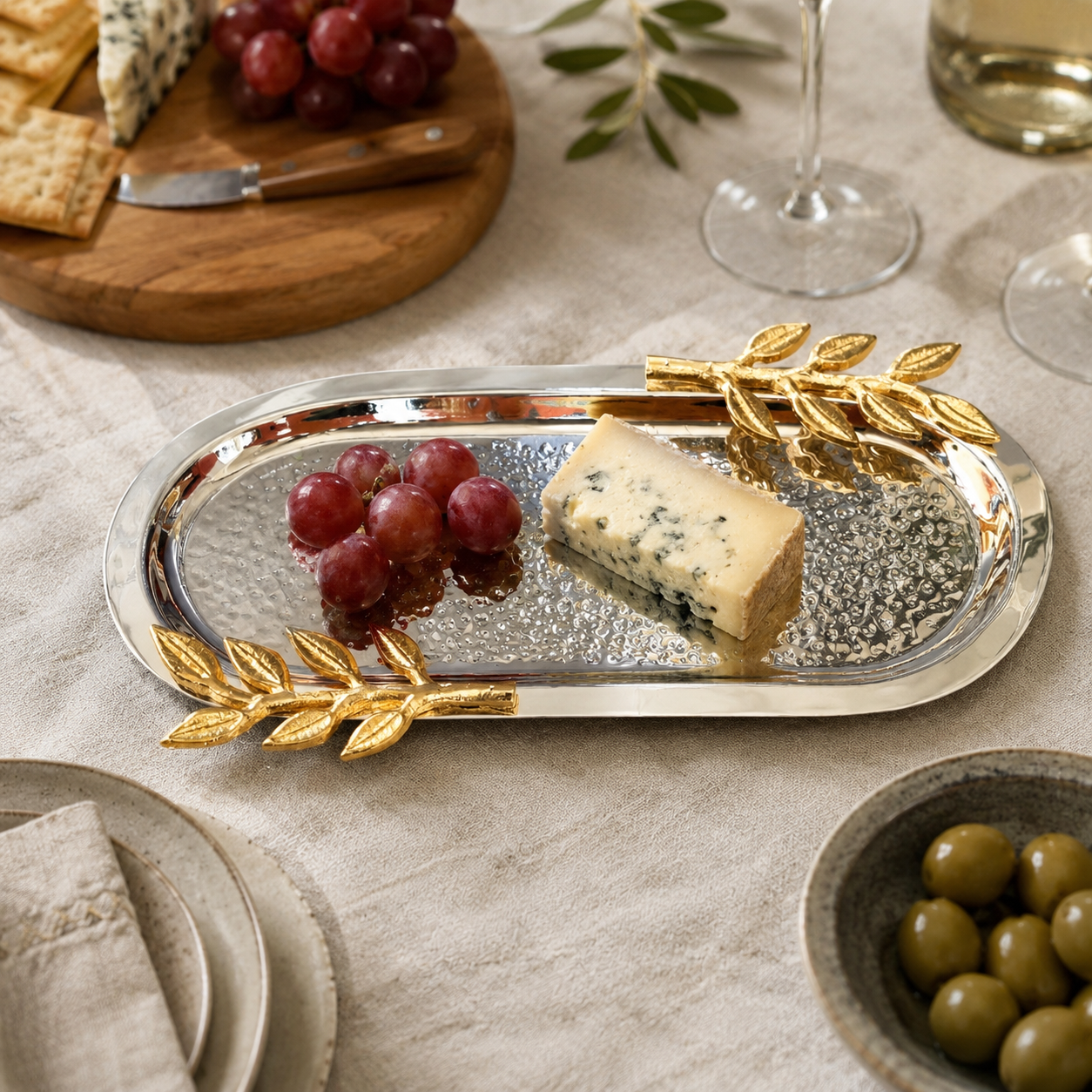 Leaf Oval Serving Platter