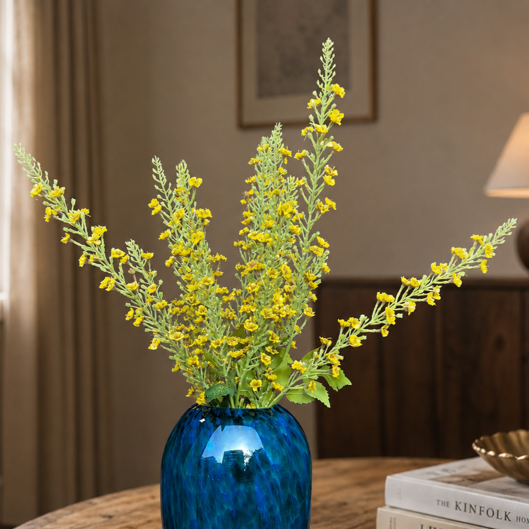Artificial Flower Wax Stem Yellow