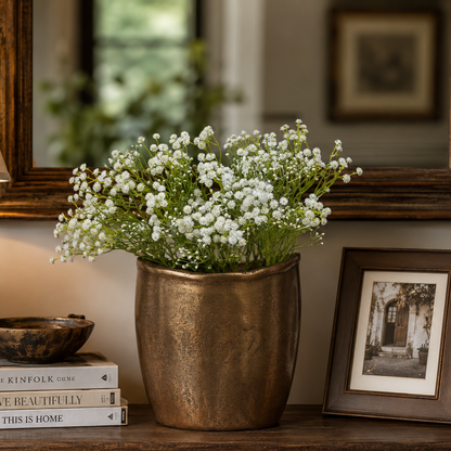 Artificial Flower Baby Breath Stem White