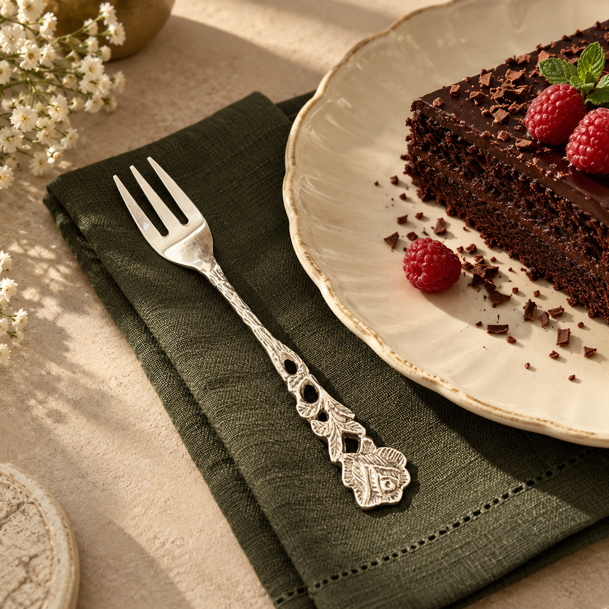 Rose Fruit Forks - Set of 6