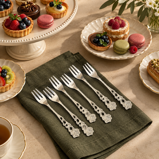 Rose Fruit Forks - Set of 6