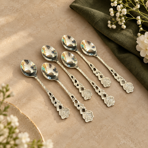 Rose Coffee Spoons - Set of 6