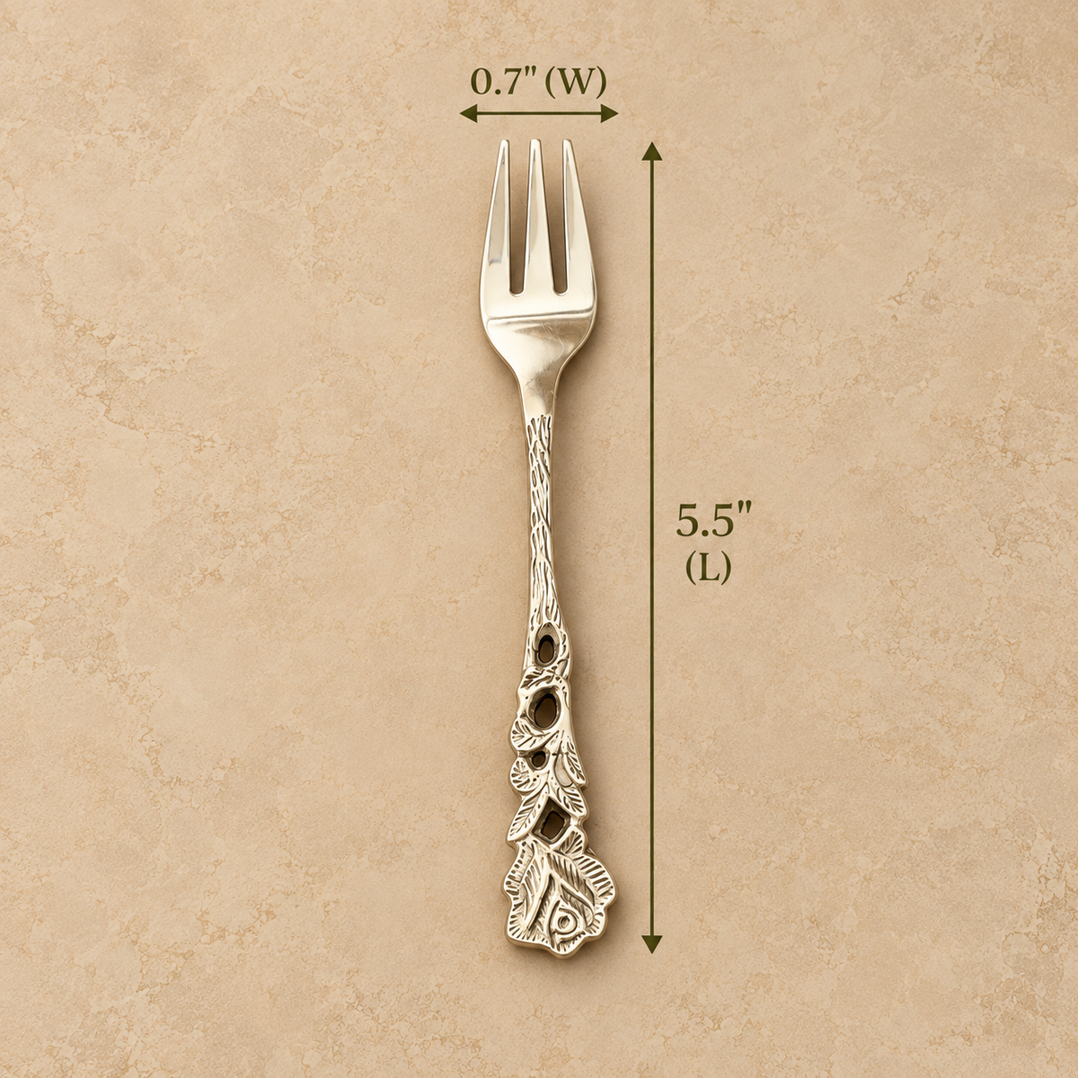 Rose Fruit Forks - Set of 6