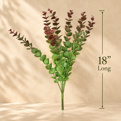 Artificial Dual-Tone Eucalyptus Leaf Bunch