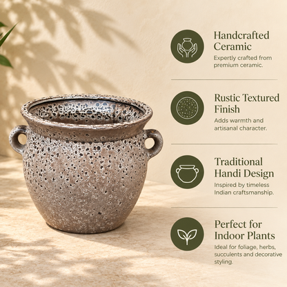 Rustic Ceramic Handi Planter