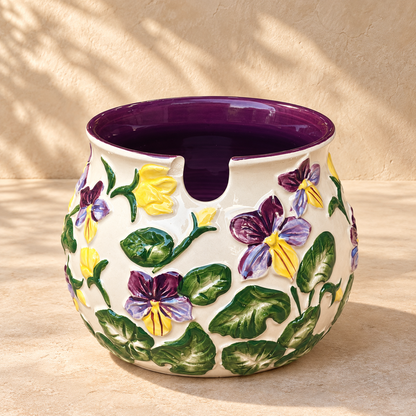 Decorative Hand-Painted Ceramic Bowl