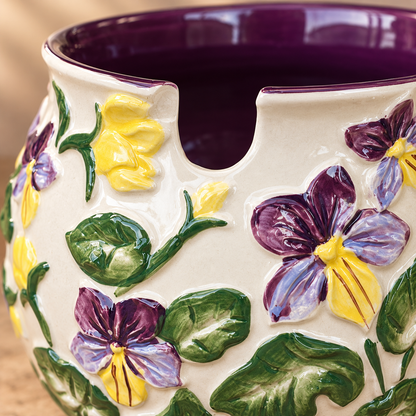 Decorative Hand-Painted Ceramic Bowl