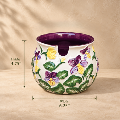 Decorative Hand-Painted Ceramic Bowl