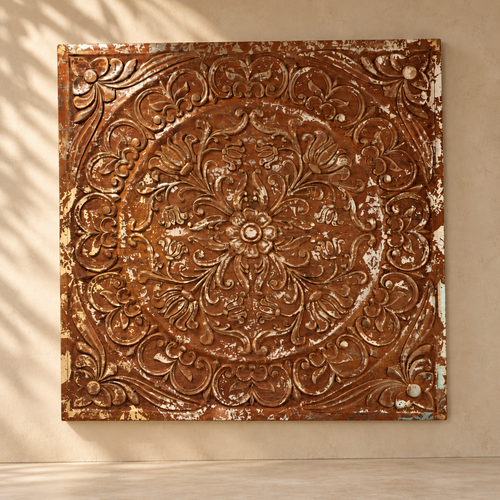 Carved Wooden Wall Panel
