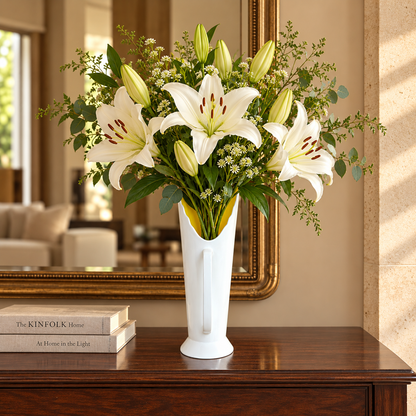 Open Silhouette Ceramic Vase