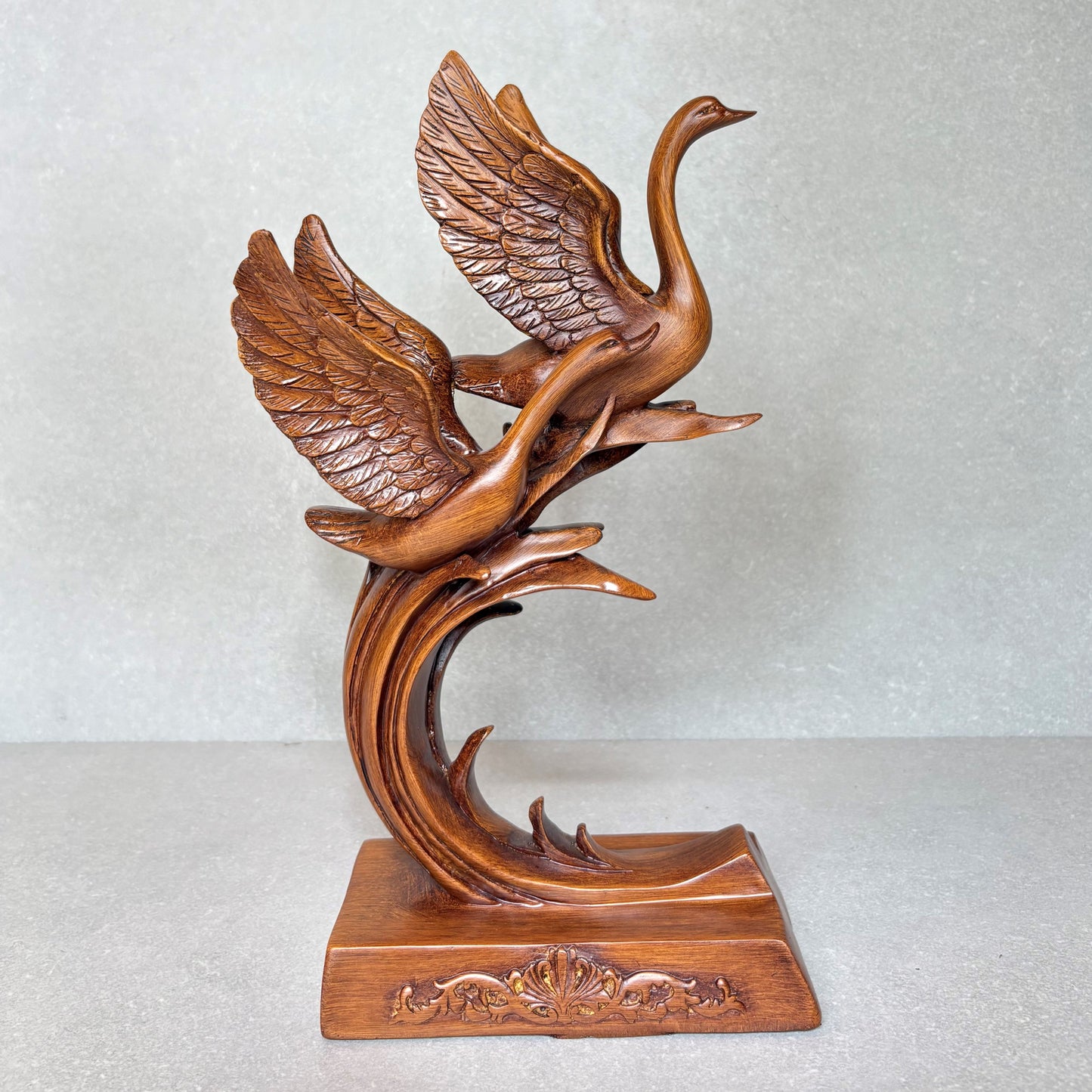 Flying Swans Tabletop Sculpture