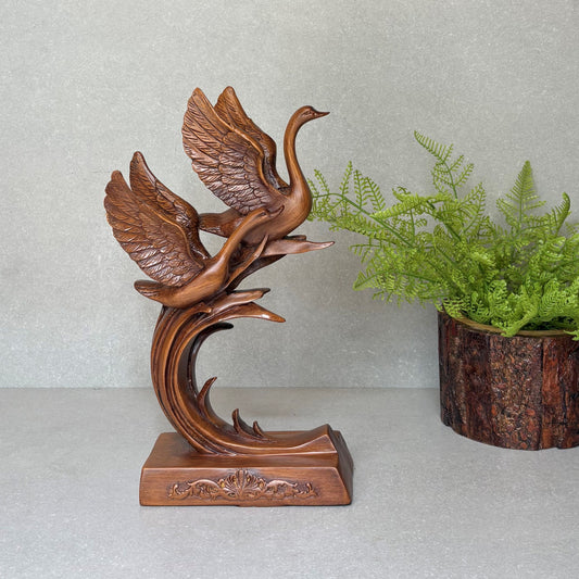 Flying Swans Tabletop Sculpture