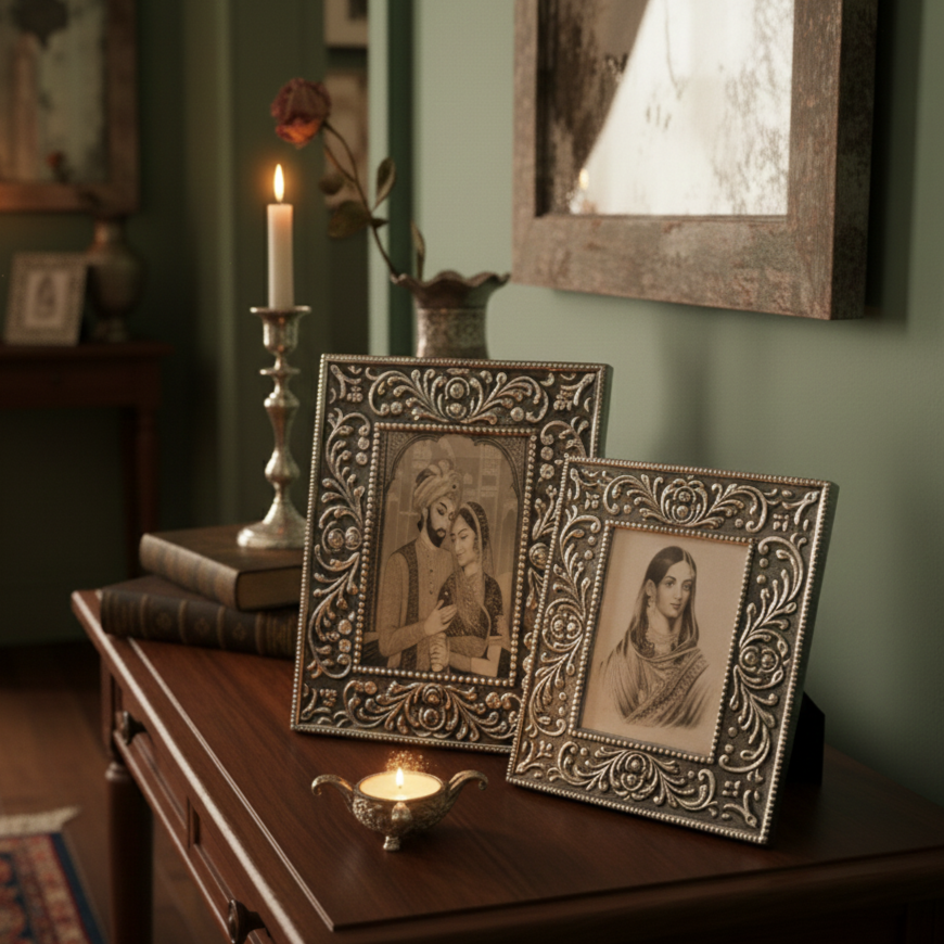 Silver Filigree Frame