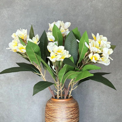 Artificial Frangipani Stem - White