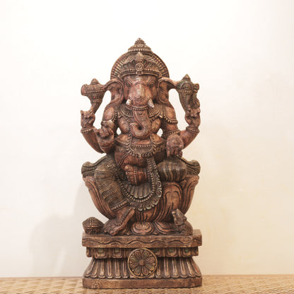 Wooden Ganesha