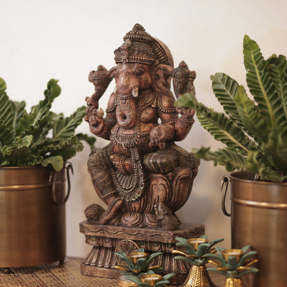 Wooden Ganesha