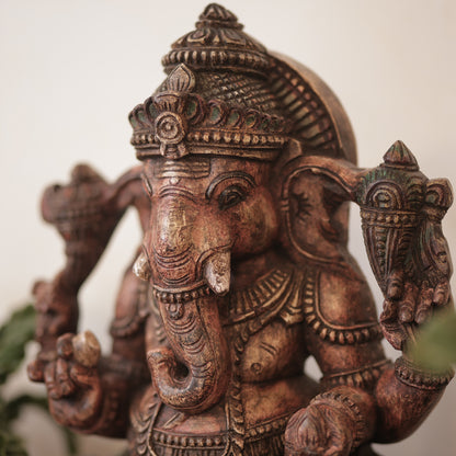 Wooden Ganesha