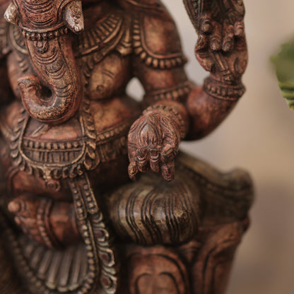 Wooden Ganesha