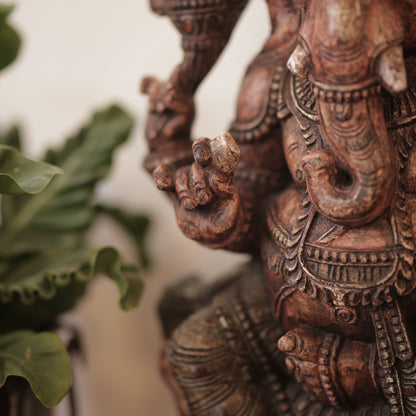 Wooden Ganesha