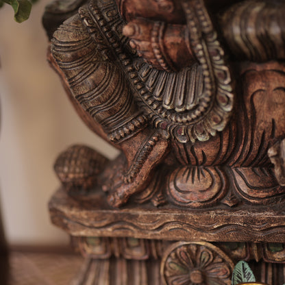 Wooden Ganesha