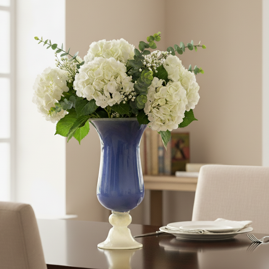 Purple Decorative Glass Vase