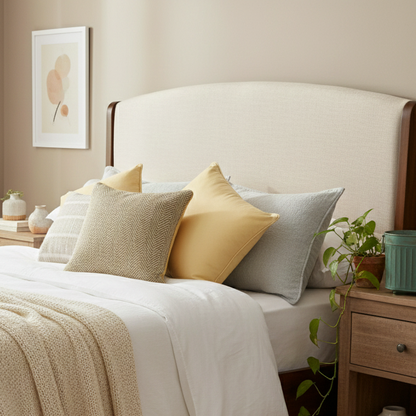 Gold & Black Herringbone Cushion Cover 18 x18