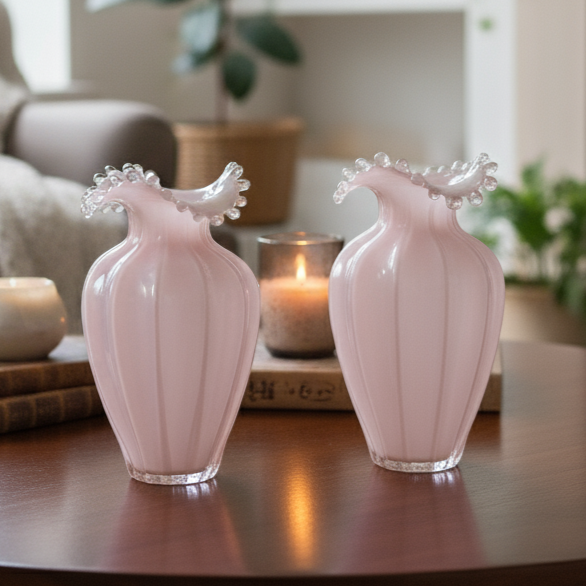 Blush Glass Vase