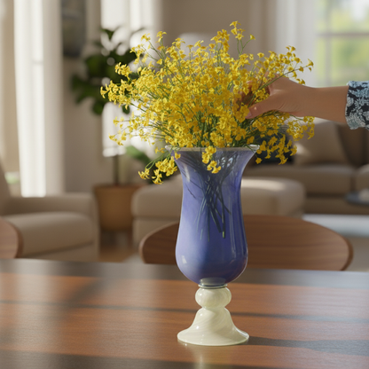 Purple Decorative Glass Vase