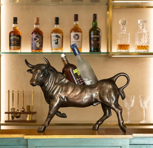 Bronze Bull Champagne Chiller