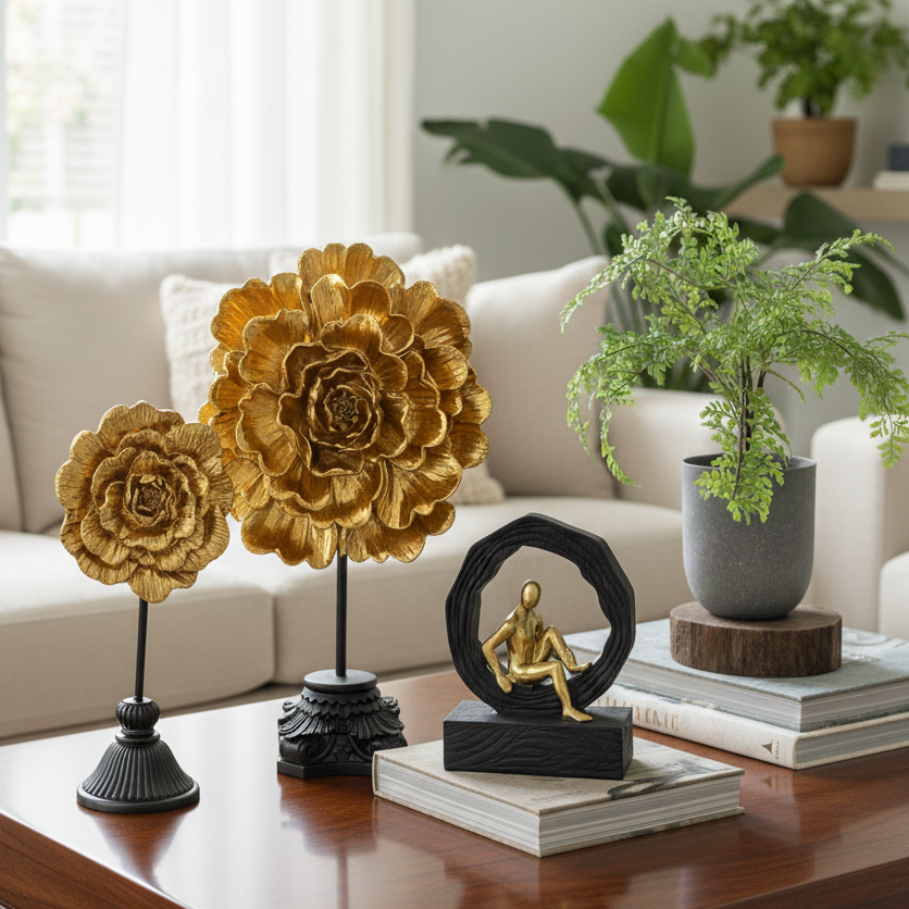 Decorative Flower Tabletop Accent